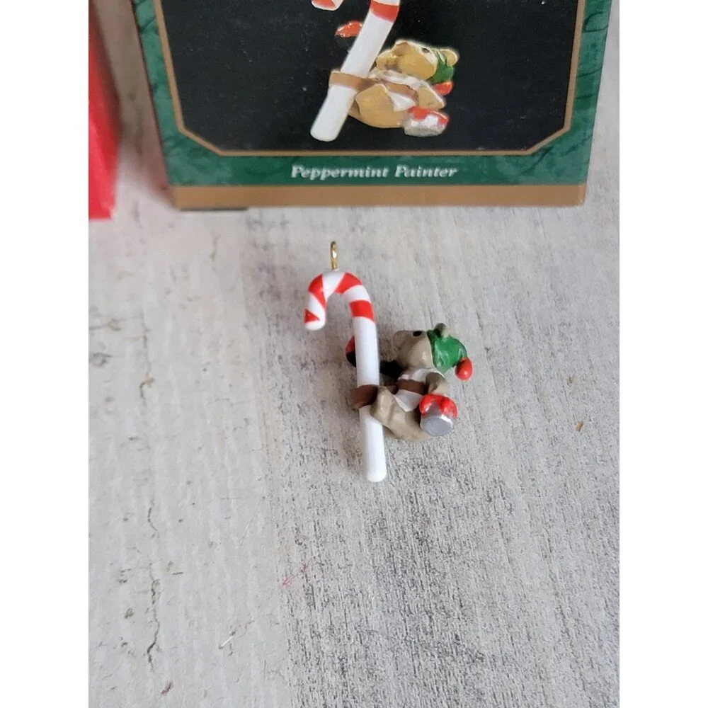 Hallmark girbel bear Variety xmas‎ ornament miniature set